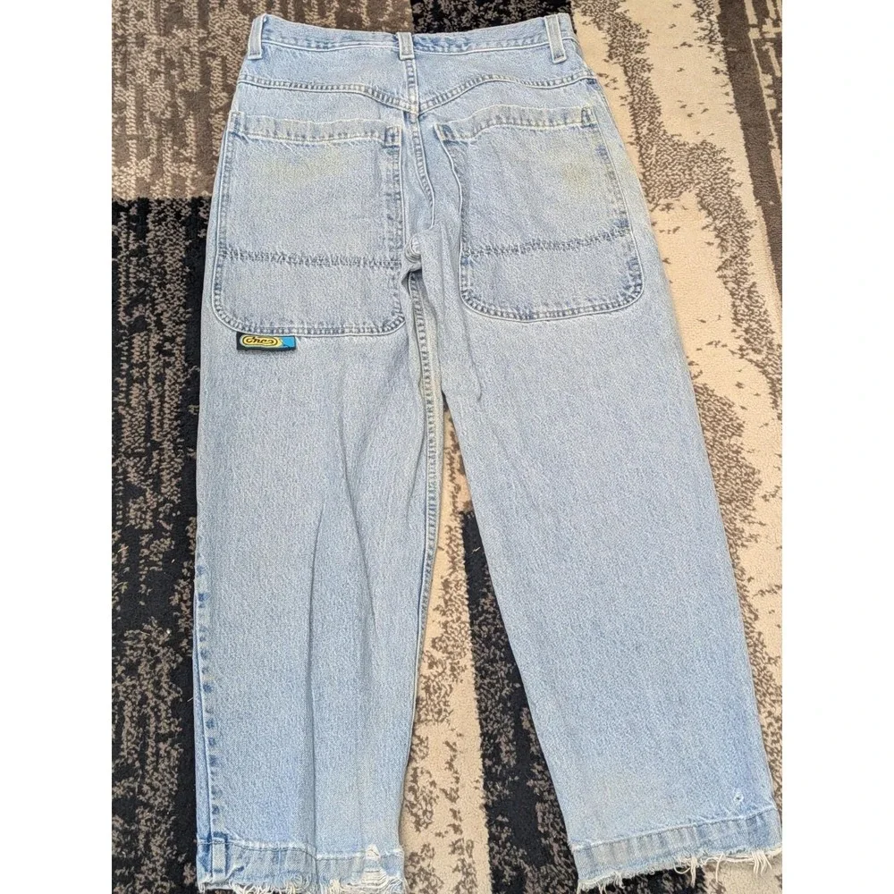 Vintage 90s JNCO Player 170 Jeans USA 33x30 Fit 32x28 Baggy Wide Leg Distressed